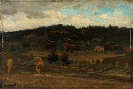 Gerhard Munthe - Sheaves of Grain - NG.M.02353 - National Museum of Art, Architecture and Design. Free illustration for personal and commercial use.