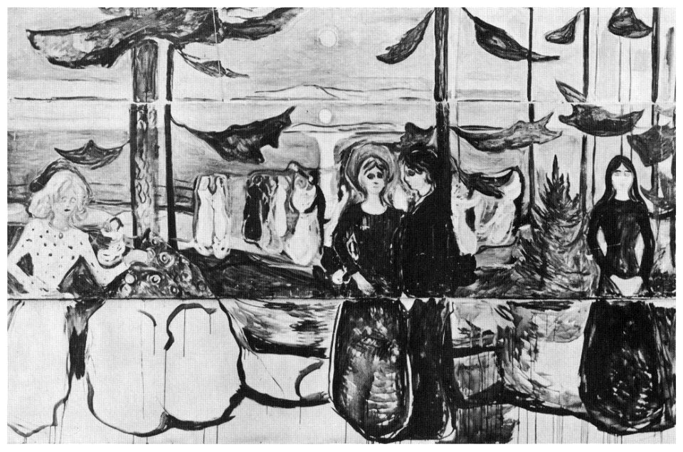 Munch, Tanz am Meer (1904, Linde Frieze, enlarged version 1921)