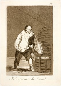 Museo del Prado - Goya - Caprichos - No. 18 - Y se le quema la Casa