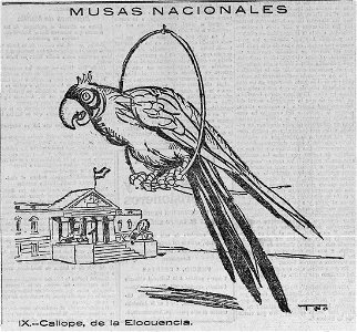 Musas nacionales, Caliope, de Tito, La Libertad, 31 de agosto de 1922