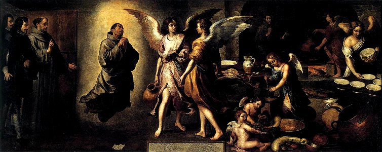 Murillo, Bartolomé Esteban Perez - Angels' Kitchen - 1646