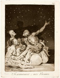 Museo del Prado - Goya - Caprichos - No. 71 - Si amanece, nos Vamos