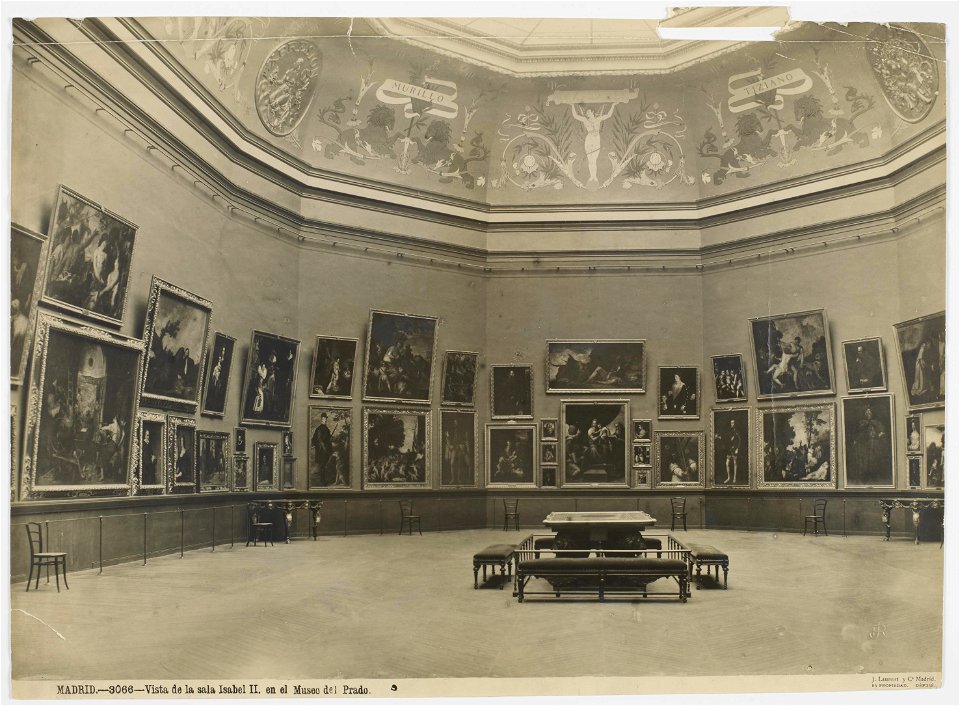 Museo del Prado, sala de la reina Isabel II (J. Laurent y Compañía)