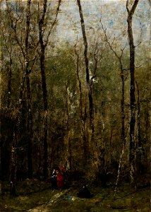 Munkácsy Mihály - 1880 körül - Séta az erdőben