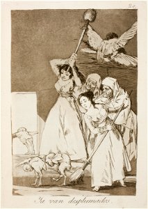 Museo del Prado - Goya - Caprichos - No. 20 - Ya van desplumados