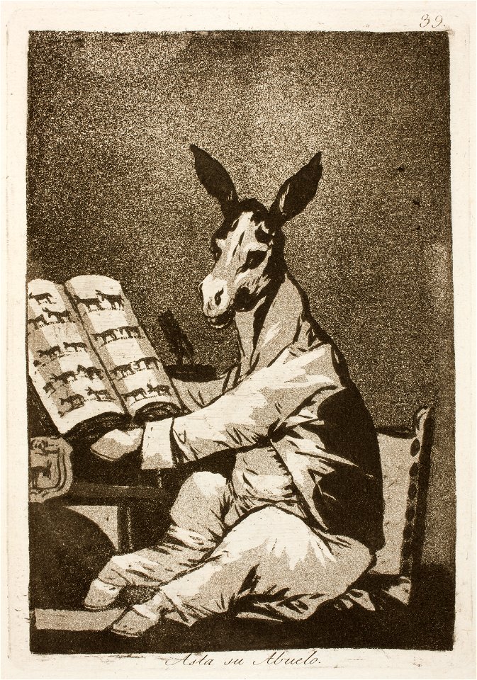 Museo del Prado - Goya - Caprichos - No. 39 - Asta su Abuelo