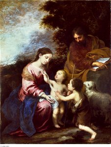 Murillo - The Holy Family with the Infant Baptist, c. 1670