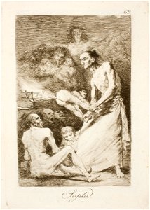 Museo del Prado - Goya - Caprichos - No. 69 - Sopla