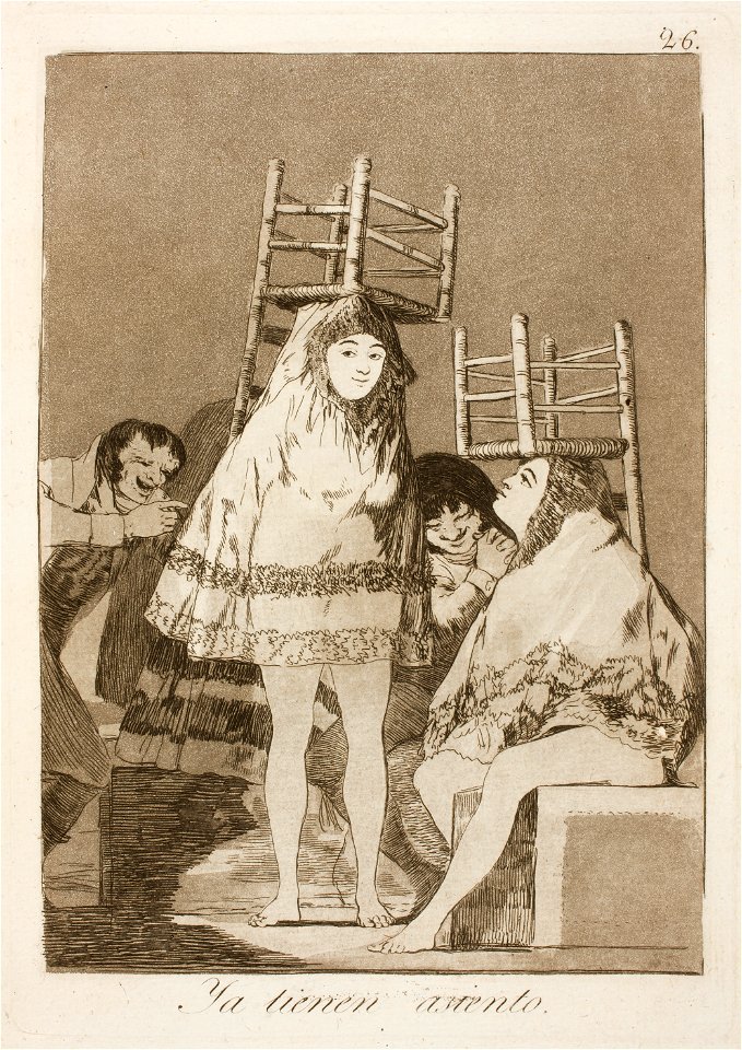 Museo del Prado - Goya - Caprichos - No. 26 - Ya tienen asiento