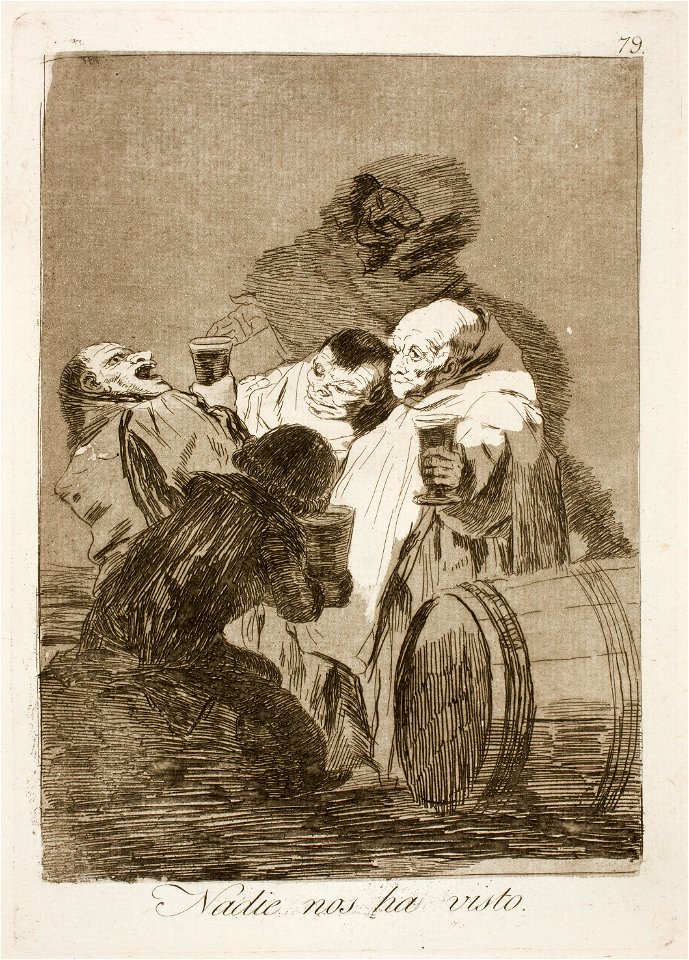 Museo del Prado - Goya - Caprichos - No. 79 - Nadie nos ha visto
