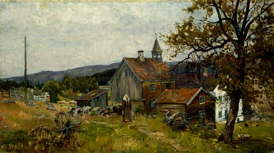 Gerhard Munthe - Farm, Vik at Stange - NG.M.04185 - National Museum of Art, Architecture and Design