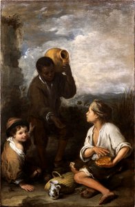 Bartolomé Esteban Murillo - Tres muchachos (Dulwich Picture Gallery)