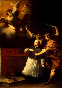 Murillo - Death of the Inquisitor Pedro de Arbues, circa 1664