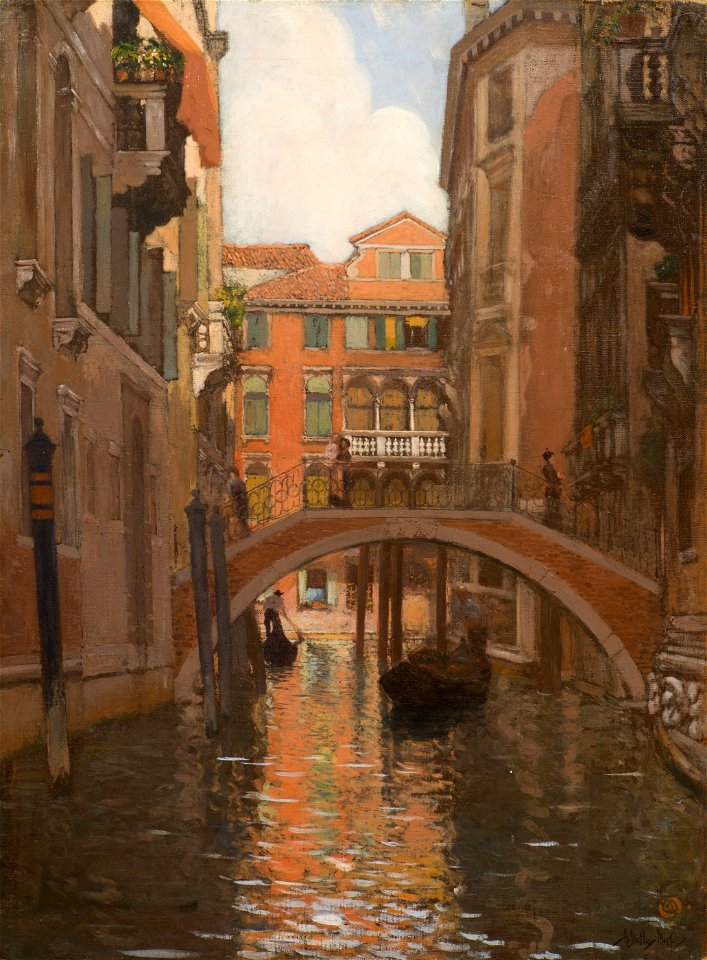 Rio del Paradiso, Venice, Italy by Hermann Dudley Murphy