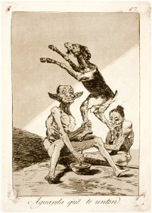 Museo del Prado - Goya - Caprichos - No. 67 - Aguarda que te unten