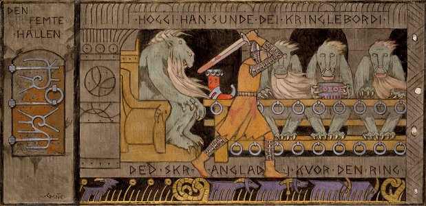 Gerhard Munthe - The fifth Hall - NG.M.00914 - National Museum of Art, Architecture and Design