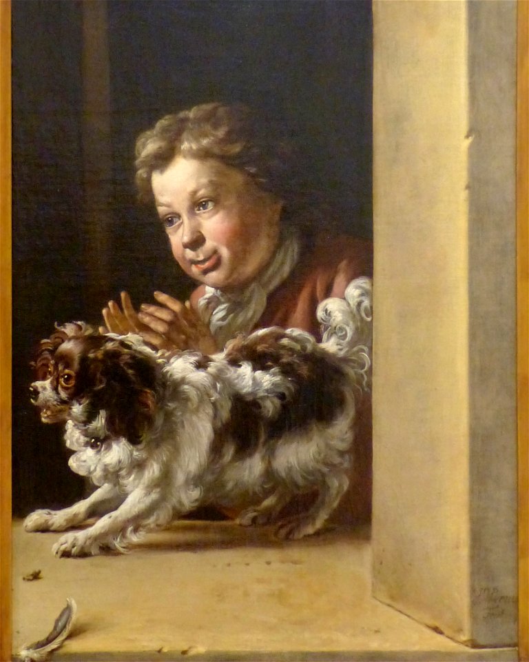Musée Calvet Weenix Jan Enfant au chien