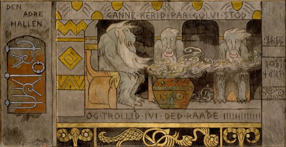 Gerhard Munthe - The second Hall - Google Art Project