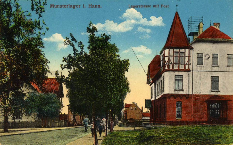 Munster (Örtze), Niedersachsen - Postamt, Lagerstraße (Zeno Ansichtskarten)