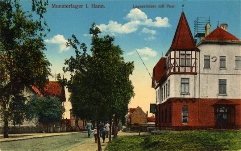 Munster (Örtze), Niedersachsen - Postamt, Lagerstraße (Zeno Ansichtskarten)