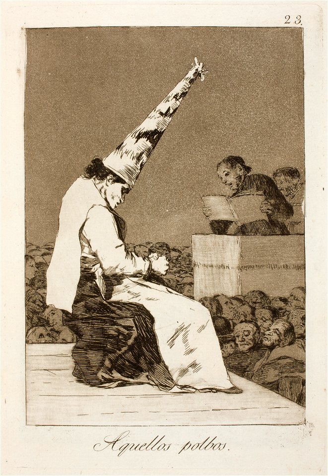 Museo del Prado - Goya - Caprichos - No. 23 - Aquellos polbos