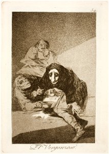 Museo del Prado - Goya - Caprichos - No. 54 - El Vergonzoso