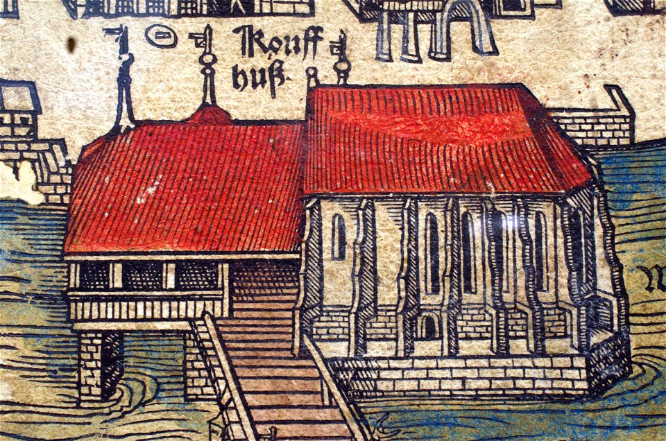 Murerplan koloriert (Haus zum Rech) - Helmhaus und Wasserkirche 2013-04-08 15-43-28