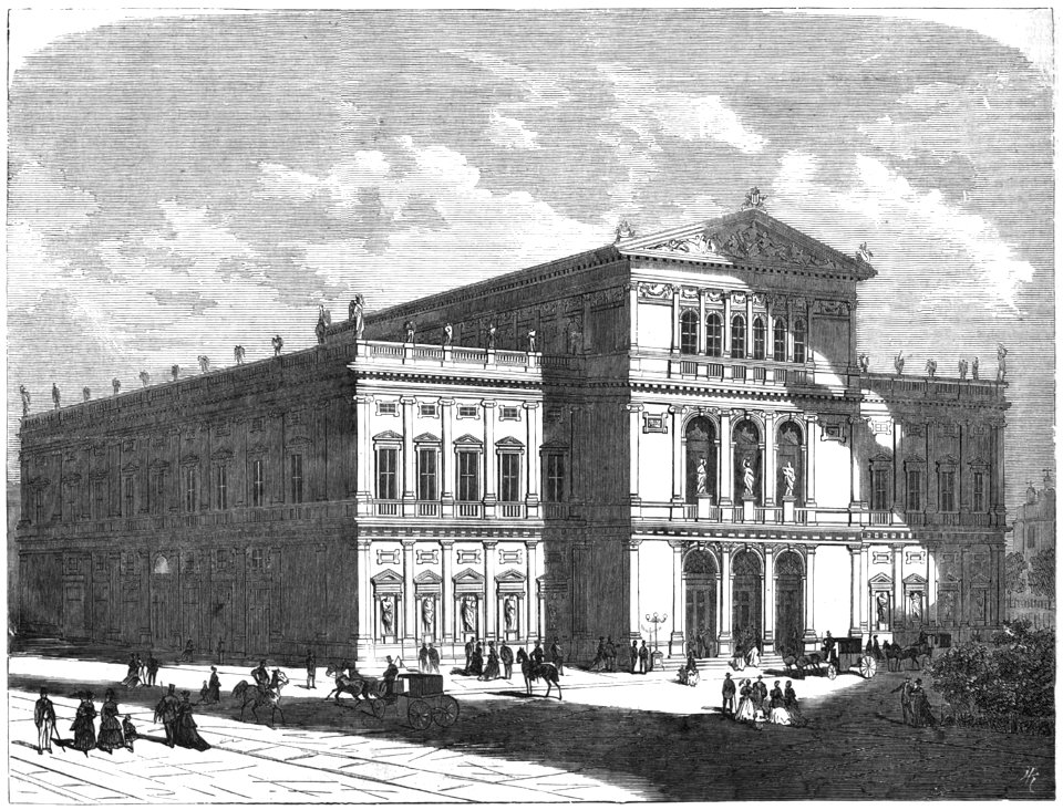 Musikvereinsgebäude, Wien 1870 Vinzenz Katzler (1823–1882) IZL