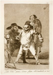 Museo del Prado - Goya - Caprichos - No. 76 - ¿Está Vm… pues, Como digo… eh! Cuidado! si no!...