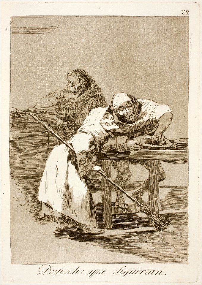 Museo del Prado - Goya - Caprichos - No. 78 - Despacha, que dispiértan
