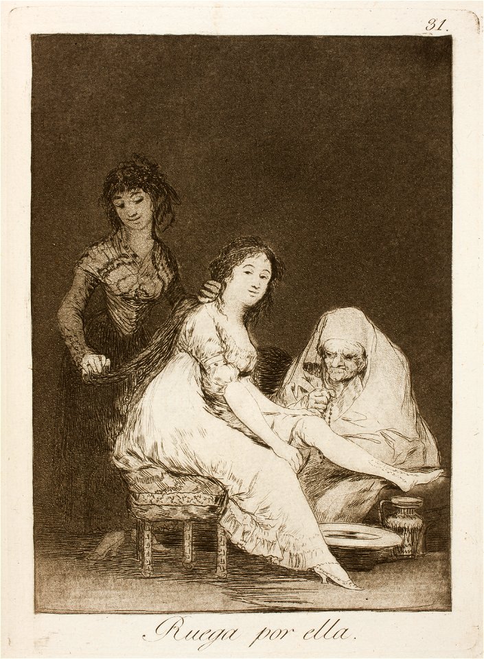 Museo del Prado - Goya - Caprichos - No. 31 - Ruega por ella