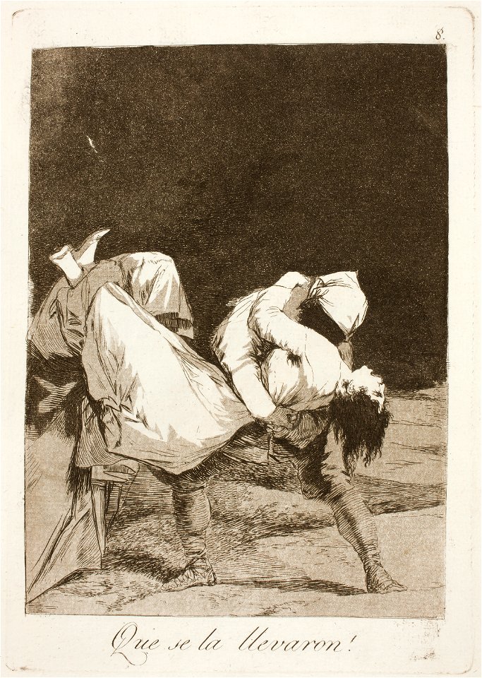 Museo del Prado - Goya - Caprichos - No. 08 - Que se la llevaron!