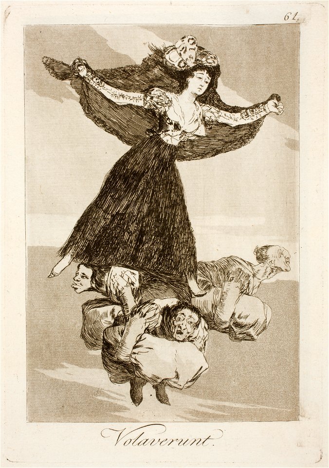 Museo del Prado - Goya - Caprichos - No. 61 - Volaverunt