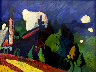 Murnau, Landscape with a Tower (1908)-28