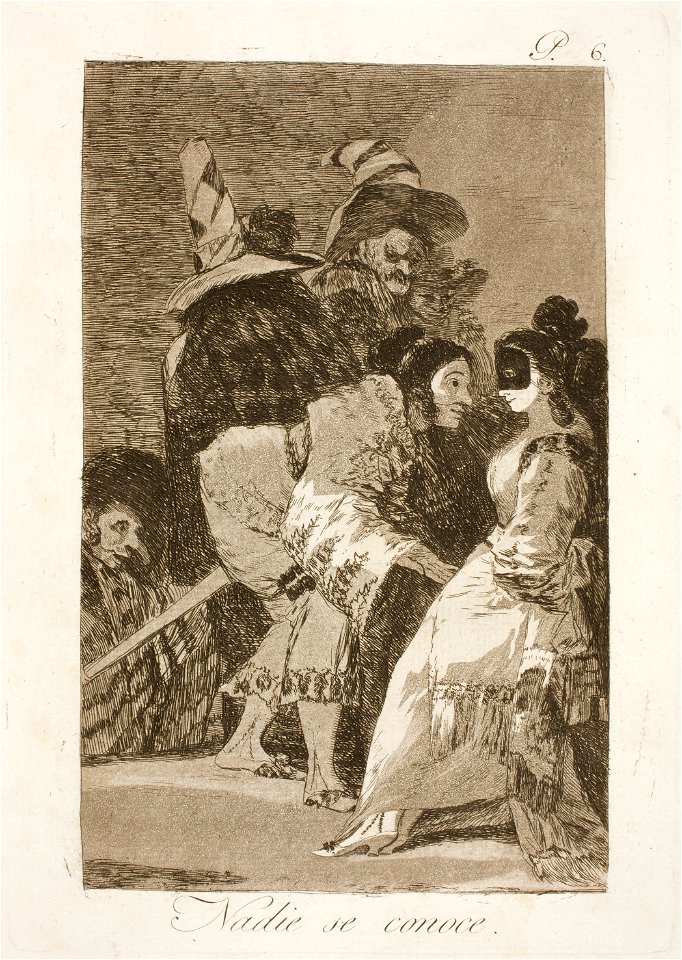 Museo del Prado - Goya - Caprichos - No. 06 - Nadie se conoce