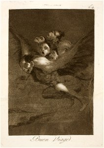 Museo del Prado - Goya - Caprichos - No. 64 - Buen Viage