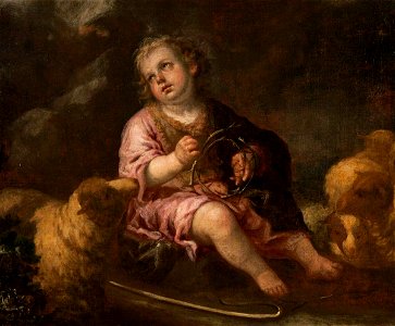 Murillo (style of) - The Infant Christ as the Good Shepherd, c.1665