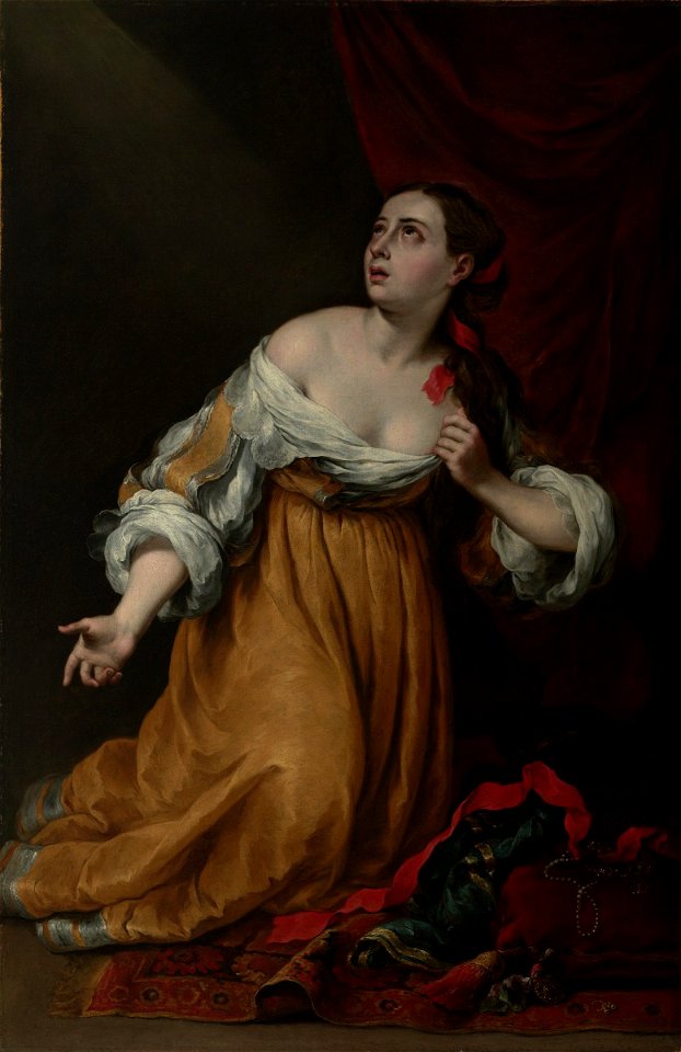 Murillo - Saint Mary Magdalene Renouncing the Worldly Life 53 21 2 v1 KW 200907 o7
