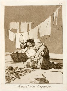 Museo del Prado - Goya - Caprichos - No. 25 - Si quebró el Cantaro