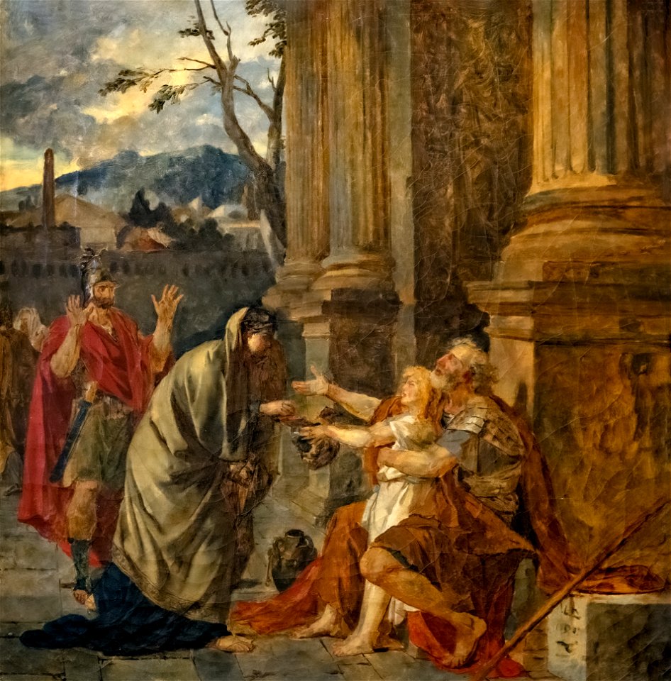 Musée Ingres-Bourdelle - Bélisaire reconnu par un soldat - Jacques-Louis David - Joconde06070000088