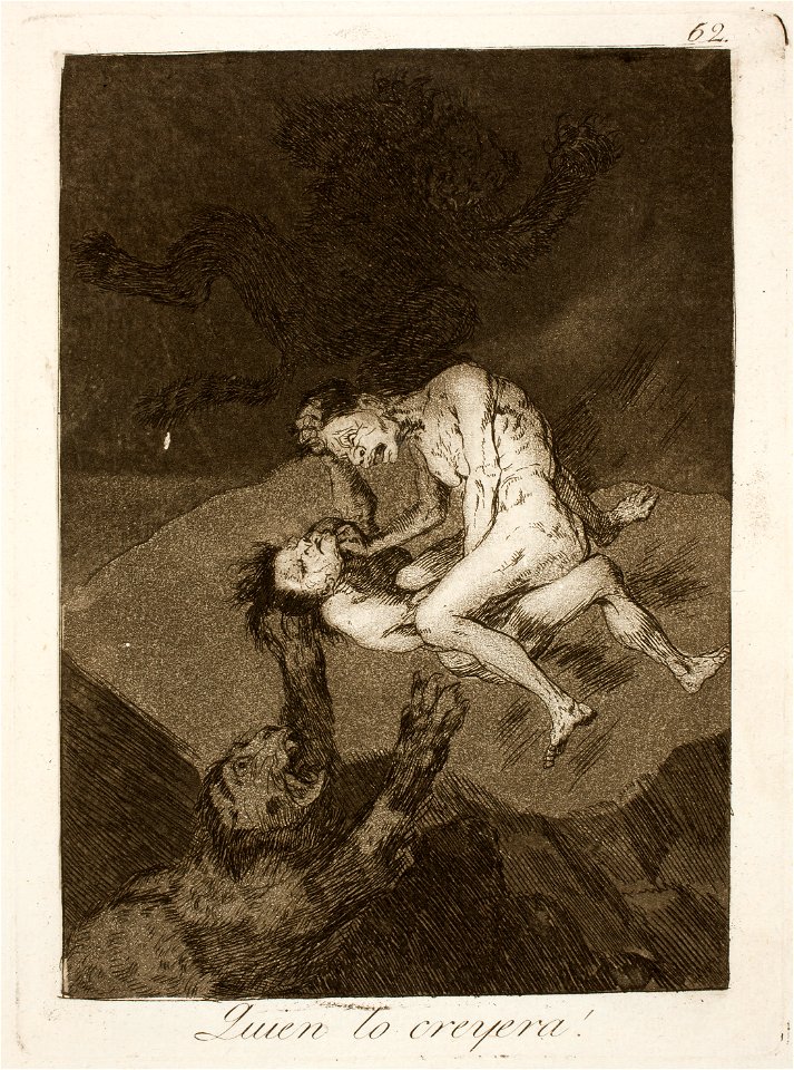 Museo del Prado - Goya - Caprichos - No. 62 - Quien lo creyera!