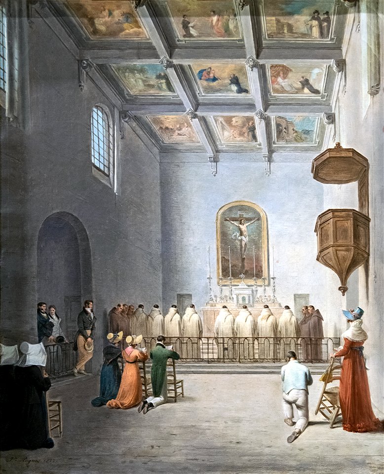 Musée du Vieux Toulouse - L'intérieur de la chapelle de l'Inquisition - Joseph Roques - 1822 Inv.87.6.2