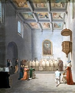 Musée du Vieux Toulouse - L'intérieur de la chapelle de l'Inquisition - Joseph Roques - 1822 Inv.87.6.2