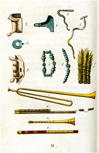 Musical instruments and saddle equipment typical of the Ottoman empire - Castellan Antoine-laurent - 1812