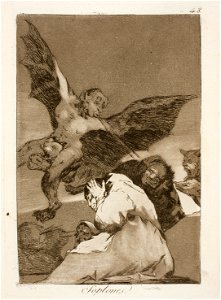 Museo del Prado - Goya - Caprichos - No. 48 - Soplones