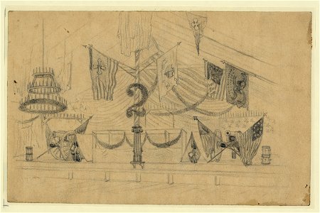 Music stand, 2nd Corps, ball LCCN2004661860