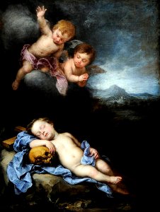 Murillo - The Infant Christ Asleep on the Cross, about 1670