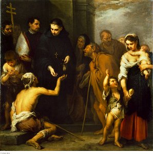 Murillo - The Charity of Saint Thomas of Villanueva, c. 1665-1670