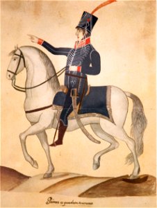 Museo del Bicentenario - Soldados de Regimientos Patriotas, Primer escuadrón de húsares