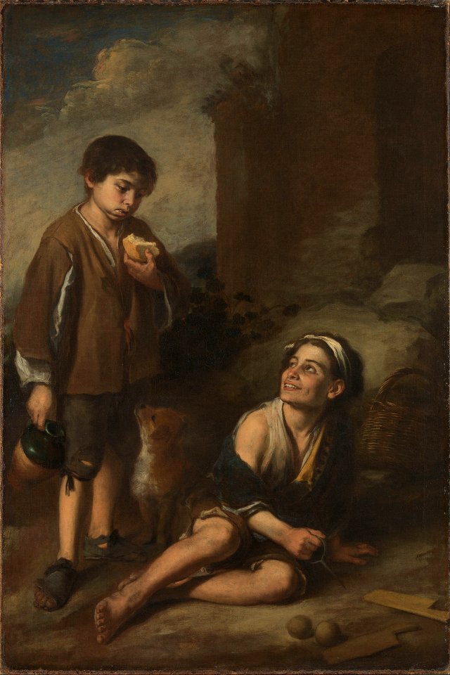 Murillo, Bartolomé Estéban - Two Peasant Boys - Google Art Project